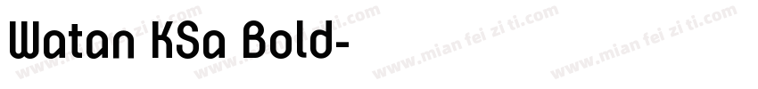 Watan KSa Bold字体转换